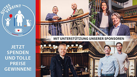 Wer bei der großen Spendenaktion der Münchner Bank eG und der AZ eines von vier wohltätigen Projekten unterstützt, kann tolle Preise gewinnen. Wer bei der großen Spendenaktion der Münchner Bank eG und der AZ eines von vier wohltätigen Projekten unterstützt, kann tolle Preise gewinnen.