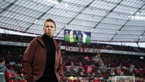 Julian Nagelsmann blickt vor der Partie in die Runde. Julian Nagelsmann blickt vor der Partie in die Runde.