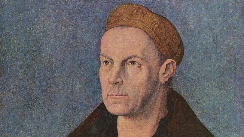 Ein Porträt des Kaufmanns Jakob Fugger, gemalt um 1519 von Albrecht Dürer. Ein Porträt des Kaufmanns Jakob Fugger, gemalt um 1519 von Albrecht Dürer.