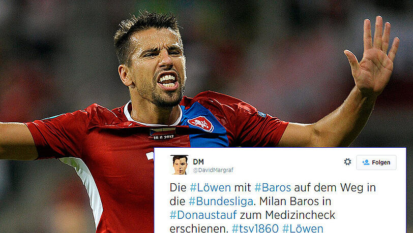 Milan Baros wird mit 1860 in Verbidnung gebracht Milan Baros wird mit 1860 in Verbidnung gebracht