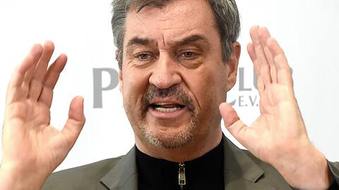 Markus Söder spricht über Dreharbeiten, die zu einem Ausnahmezustand in der Bayerischen Staatskanzlei geführt haben. Markus Söder spricht über Dreharbeiten, die zu einem Ausnahmezustand in der Bayerischen Staatskanzlei geführt haben.