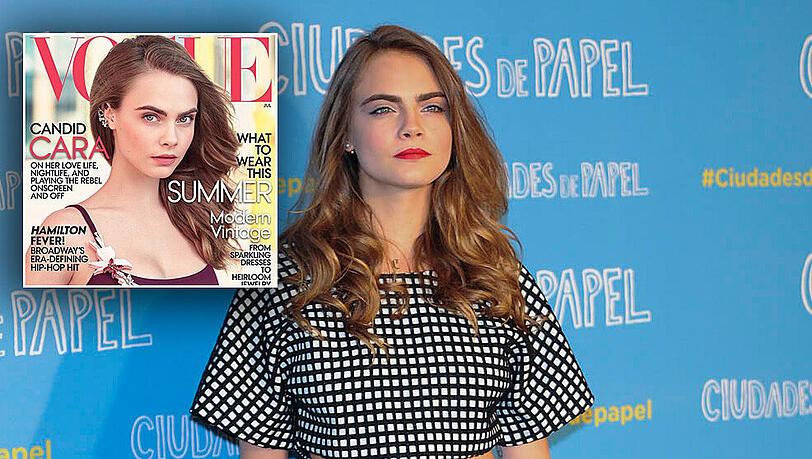Cara Delevingne ziert zum ersten Mal das Cover der US-Vogue Cara Delevingne ziert zum ersten Mal das Cover der US-Vogue