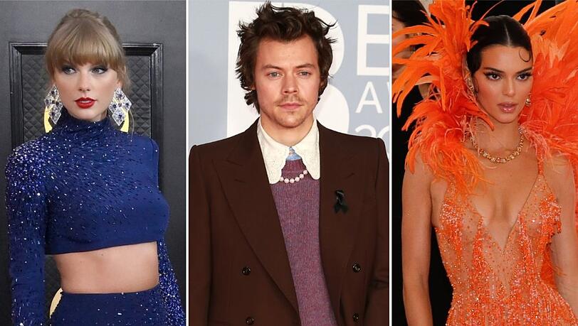 Von Taylor Swift (l.) bis Kendall Jenner (r.) - die Liste von Harry Styles' Verflossenen ist lang. Von Taylor Swift (l.) bis Kendall Jenner (r.) - die Liste von Harry Styles' Verflossenen ist lang.