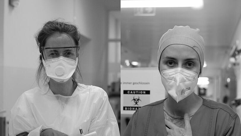 Dr. med. univ. Juliane Kager (29), Assistenzärztin auf einer Corona-Intensivstation. Dr. med. univ. Juliane Kager (29), Assistenzärztin auf einer Corona-Intensivstation.