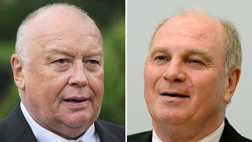 Thomas Thieme (re.) spielt für das ZDF Uli Hoeneß