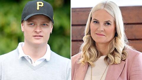 Marius Borg Høiby neben seiner Mutter Mette-Marit. Marius Borg Høiby neben seiner Mutter Mette-Marit.