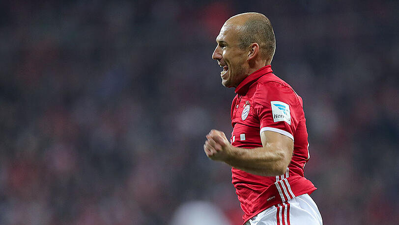 Überglücklich nach seinem Comeback: Arjen Robben. Überglücklich nach seinem Comeback: Arjen Robben.