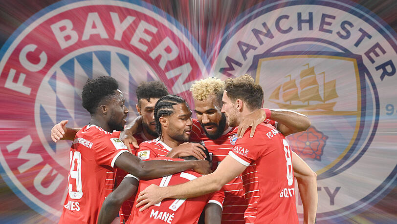 Wollen gegen Manchester City ins Halbfinale einziehen: Die Bayern-Stars um Leon Goretzka. Wollen gegen Manchester City ins Halbfinale einziehen: Die Bayern-Stars um Leon Goretzka.