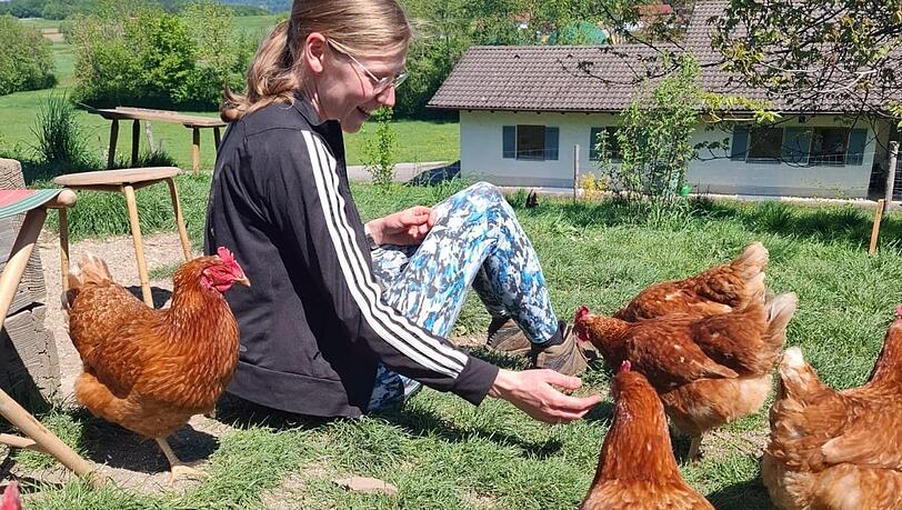Ballerina, Adonis, Principessa und 20 weitere der Hühner dürfen auf dem Lebenshof wohnen. Ballerina, Adonis, Principessa und 20 weitere der Hühner dürfen auf dem Lebenshof wohnen.