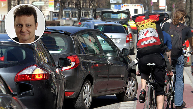 Der Vize-Chefredakteur über Platz, Mobilität, Radler und Autos. Der Vize-Chefredakteur über Platz, Mobilität, Radler und Autos.