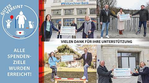 "Gutes vereint" - Die diesjährige Aktion war für alle Spendenprojekte ein großer Erfolg. "Gutes vereint" - Die diesjährige Aktion war für alle Spendenprojekte ein großer Erfolg.