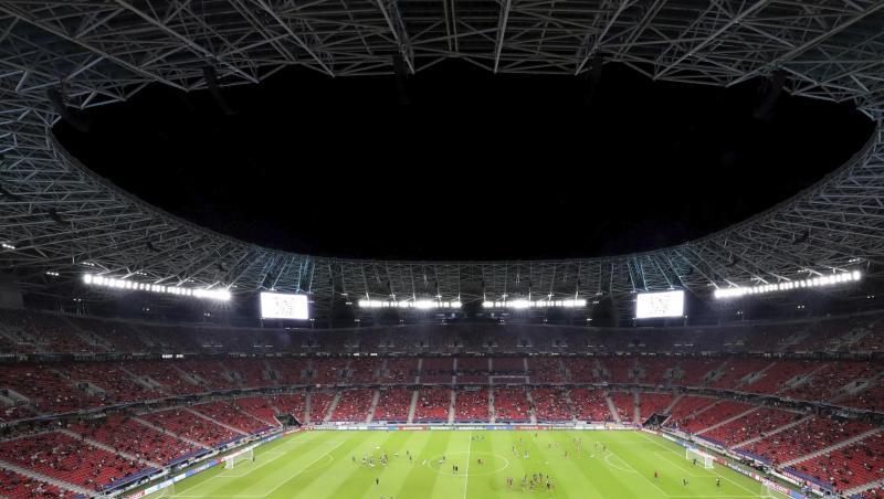 RB Leipzig wird in der Puskás Arena spielen. RB Leipzig wird in der Puskás Arena spielen.