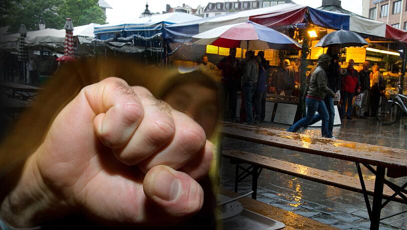 Ein deutsch-türkisches Paar wurde von vier Angreifern auf dem Viktualienmarkt geschlagen. (Symbolbild) Ein deutsch-türkisches Paar wurde von vier Angreifern auf dem Viktualienmarkt geschlagen. (Symbolbild)
