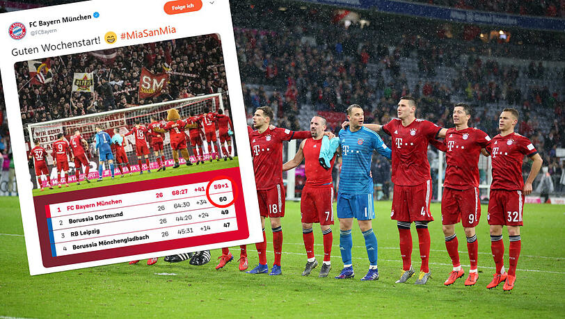 Die Bayern jubeln nach dem Sieg gegen Mainz. Im kleinen Bild: Der vermeintliche Stichel-Post gegen den TSV 1860. Die Bayern jubeln nach dem Sieg gegen Mainz. Im kleinen Bild: Der vermeintliche Stichel-Post gegen den TSV 1860.
