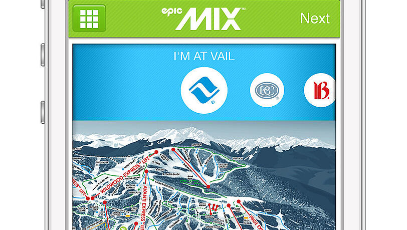 Abfahren mit der neuen Ski-App in Vail/Colorado Abfahren mit der neuen Ski-App in Vail/Colorado