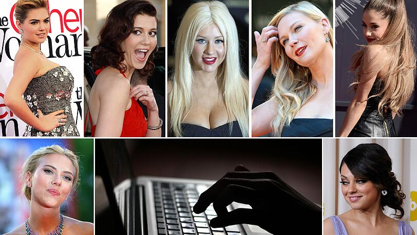 Schock in Hollywood: Erneut klaut ein Hacker private Bilder von jungen Promi-Frauen und stellt sie ins Netz. Betroffen sind unter anderem: Kate Upton (oben, l-r), Mary Elizabeth Winstead, Sängerin Christina Aquilera, Schauspielerin Kirsten Dunst und Sängerin Ariana Grande, sowie die Schauspielerinnen Scarlett Johansson (unten, l) und Mila Kunis (Archivfotos). Schock in Hollywood: Erneut klaut ein Hacker private Bilder von jungen Promi-Frauen und stellt sie ins Netz. Betroffen sind unter anderem: Kate Upton (oben, l-r), Mary Elizabeth Winstead, Sängerin Christina Aquilera, Schauspielerin Kirsten Dunst und Sängerin Ariana Grande, sowie die Schauspielerinnen Scarlett Johansson (unten, l) und Mila Kunis (Archivfotos).