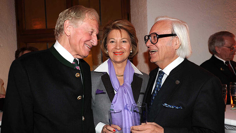 August Inselkammer sen. (l.) mit seiner Frau Susanne und Braumeister Werner Brombach.