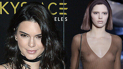 Kendall Jenner hat keinerlei Probleme damit, ihre Brüste zu zeigen. Kendall Jenner hat keinerlei Probleme damit, ihre Brüste zu zeigen.