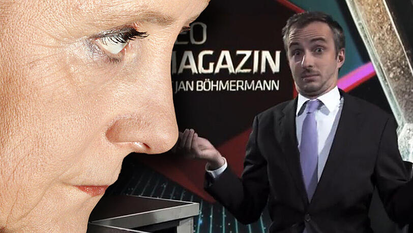 Jan Böhmermann geht mit Angela Merkel hart ins Gericht. Jan Böhmermann geht mit Angela Merkel hart ins Gericht.