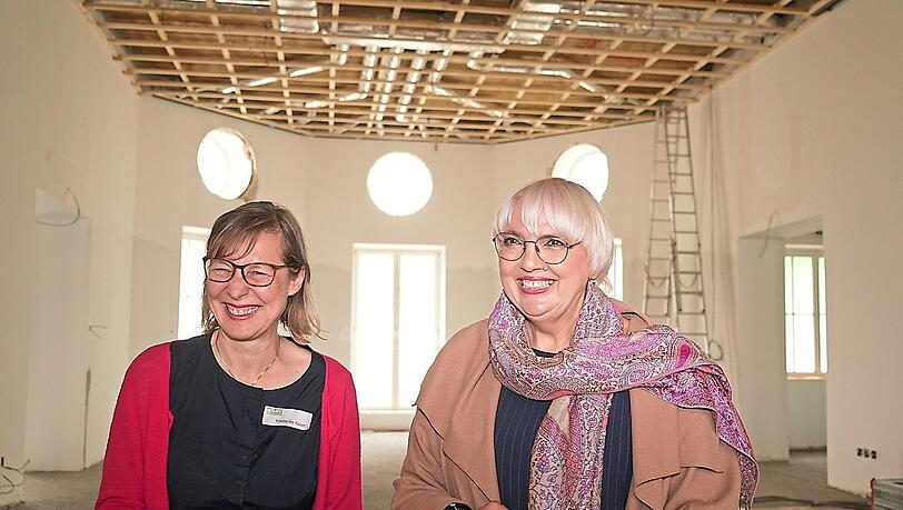 Claudia Roth (re.) nahm die Baustelle des Alpine Museums schon einmal in Augenschein. Claudia Roth (re.) nahm die Baustelle des Alpine Museums schon einmal in Augenschein.