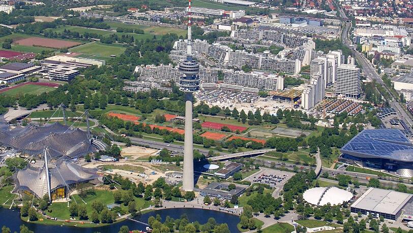 Hier sollen neue Wohnungen entstehen: der Olympiapark in München Hier sollen neue Wohnungen entstehen: der Olympiapark in München