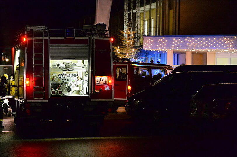 Feueralarm in der Alpenhof-Klinik - die Bilder vom Einsatz.