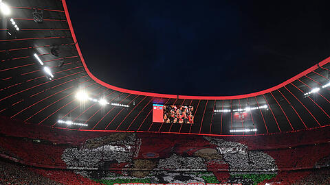 Sorgten für eine gigantische Choreo vor Anpfiff: Die Ultras des FC Bayern. Sorgten für eine gigantische Choreo vor Anpfiff: Die Ultras des FC Bayern.