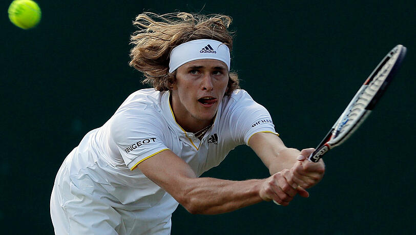 Alexander Zverev verpasst die Überraschung gegen Milos Raonic. Alexander Zverev verpasst die Überraschung gegen Milos Raonic.