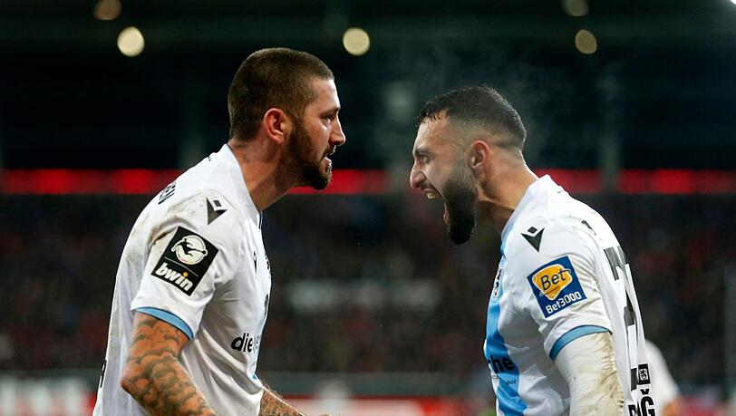 Sascha Mölders (l.) und Efkan Bekiroglu vom TSV 1860 Sascha Mölders (l.) und Efkan Bekiroglu vom TSV 1860
