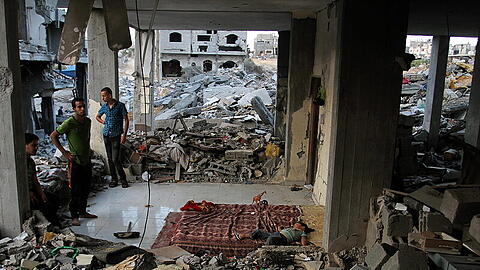 Zerstörung in Beit Hanun.