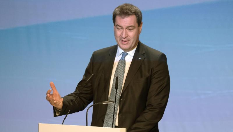 Markus Söder (CSU), Ministerpräsident von Bayern, spricht beim Staatsakts "100 Jahre Freistaat Bayern". Foto: Sven Hoppe/Archiv Markus Söder (CSU), Ministerpräsident von Bayern, spricht beim Staatsakts "100 Jahre Freistaat Bayern". Foto: Sven Hoppe/Archiv
