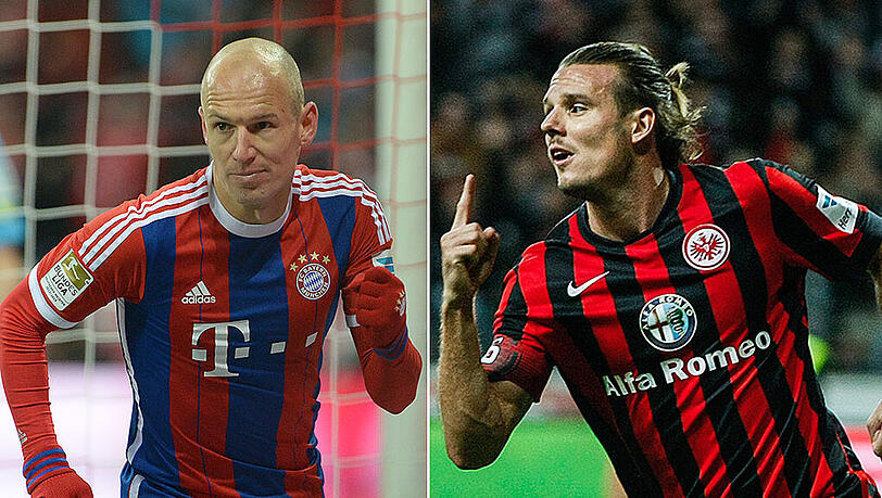 Wer wird Nachfolger des amtierenden Torschützenkönigs Robert Lewandowski? Arjen Robben (l.), Alex Meier oder ein anderer Torjäger? Wer wird Nachfolger des amtierenden Torschützenkönigs Robert Lewandowski? Arjen Robben (l.), Alex Meier oder ein anderer Torjäger?