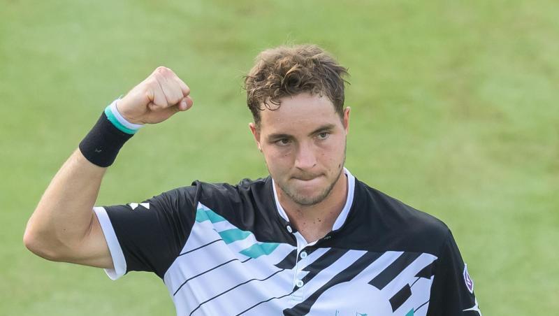 Jan-Lennard Struff steht nach dem Sieg über den Serben Miomir Kecmanovic in Stuttgart im Viertelfinale. Jan-Lennard Struff steht nach dem Sieg über den Serben Miomir Kecmanovic in Stuttgart im Viertelfinale.