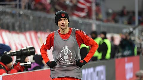 Kann wohl spielen: Thomas Müller. Kann wohl spielen: Thomas Müller.