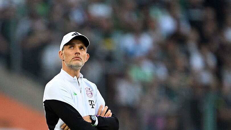 Bayerns Trainer Thomas Tuchel an der Seitenlinie. Bayerns Trainer Thomas Tuchel an der Seitenlinie.