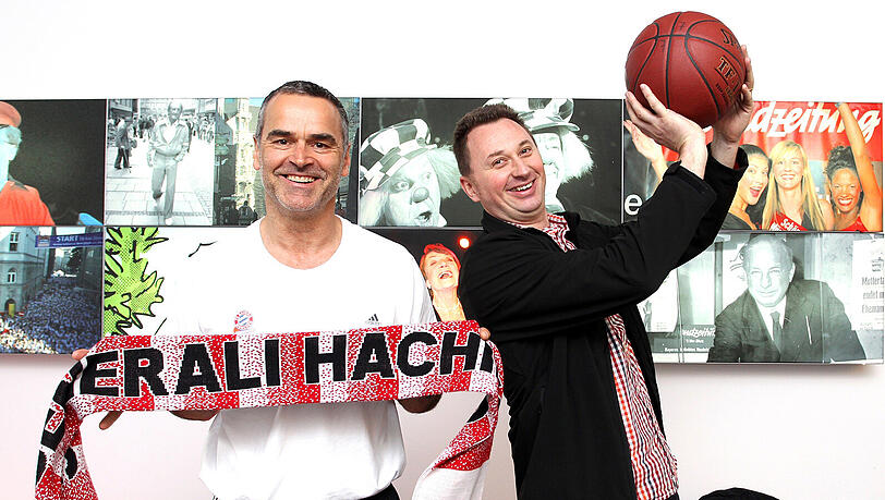 Dirk Bauermann und Mihai Paduretu. Dirk Bauermann und Mihai Paduretu.