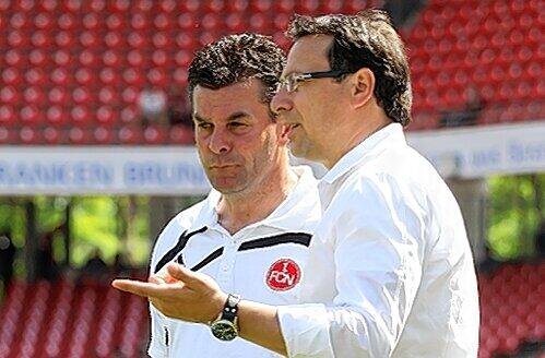 &bdquo;Hausaufgaben gemacht&ldquo;, sagen Manager Bader und Trainer Hecking zufrieden