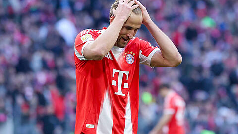 Chance leichtfertig vergeben: Bayern-Star Harry Kane beim 4:0 gegen Union Berlin. Chance leichtfertig vergeben: Bayern-Star Harry Kane beim 4:0 gegen Union Berlin.