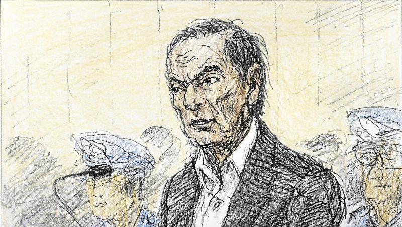 Carlos Ghosn, früherer Verwaltungsratschef des Renault-Partners Nissan, in einem Gerichtssaal. Carlos Ghosn, früherer Verwaltungsratschef des Renault-Partners Nissan, in einem Gerichtssaal.