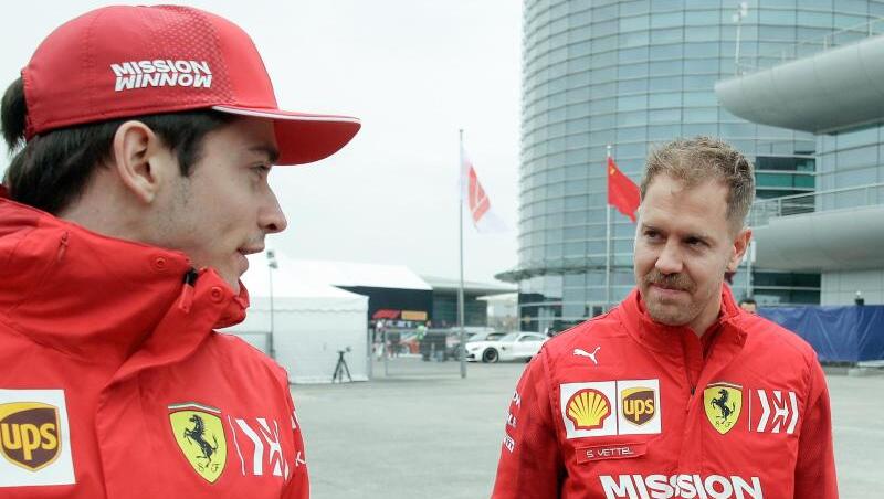 Sebastian Vettel (r) und Charles Leclerc wollen in Monza einen Ferrari-Sieg einfahren. Sebastian Vettel (r) und Charles Leclerc wollen in Monza einen Ferrari-Sieg einfahren.