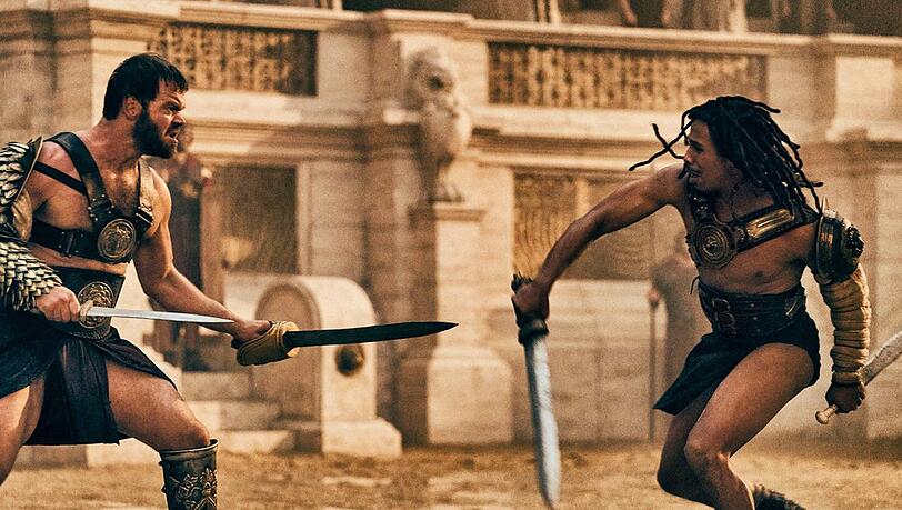 Blutige Gladiatorenkämpfe gehören zu den Highlights der neuen Historienserie "Those About to Die". Blutige Gladiatorenkämpfe gehören zu den Highlights der neuen Historienserie "Those About to Die".