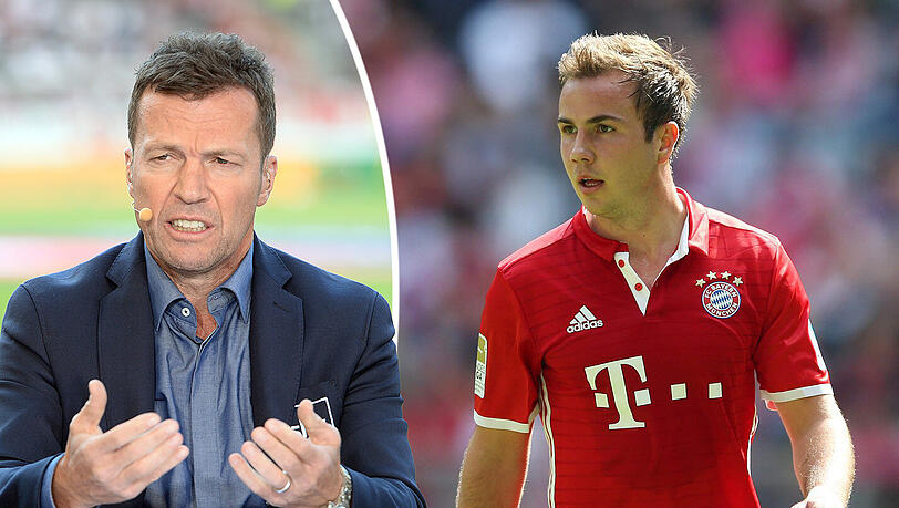 Mario Götze (r) will sich beim FC Bayern durchbeißen - und bekommt für diese Entscheidung Respekt von Lothar Matthäus (l). Mario Götze (r) will sich beim FC Bayern durchbeißen - und bekommt für diese Entscheidung Respekt von Lothar Matthäus (l).