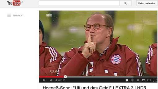 Das Satire-Format extra 3 hat einen Song über Uli Hoeneß auf youtube veröffentlicht. Das Satire-Format extra 3 hat einen Song über Uli Hoeneß auf youtube veröffentlicht.