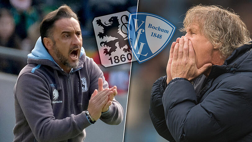Duell der Hitzköpfe an der Seitenlinie: Am Sonntag trifft Löwen-Trainer Vitor Pereira (l.) auf Bochumms Coach Gertjan Verbeek. Duell der Hitzköpfe an der Seitenlinie: Am Sonntag trifft Löwen-Trainer Vitor Pereira (l.) auf Bochumms Coach Gertjan Verbeek.