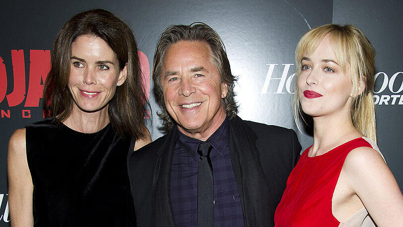 Don Johnson mit seiner Tochter Dakota (re.) und seiner Frau Don Johnson mit seiner Tochter Dakota (re.) und seiner Frau