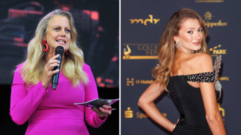 Barbara Schöneberger moderierte im Rahmen der "Goldene Henne"-Preisverleihung. Im Gespräch mit Sängerin Leony kam es zu einem peinlichen Moment. Barbara Schöneberger moderierte im Rahmen der "Goldene Henne"-Preisverleihung. Im Gespräch mit Sängerin Leony kam es zu einem peinlichen Moment.
