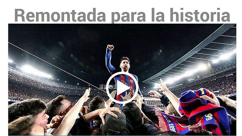 Marca.com (Spanien): "Ein Comeback für die Geschichte" Marca.com (Spanien): "Ein Comeback für die Geschichte"