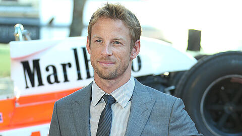 Jenson Button bei der Weltpremiere des Films "Rush" in London. Mehr Fotos des Formel-1-Piloten und seiner Frau Jessica in der Bilderstrecke.