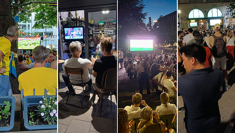 Abertausende Fans haben das Deutschland-Spiel gegen die Elfenbeinküste beim Public Viewing in München verfolgt. Abertausende Fans haben das Deutschland-Spiel gegen die Elfenbeinküste beim Public Viewing in München verfolgt.