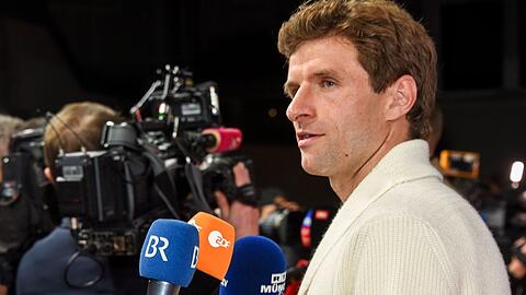 Damals noch ohne Bart: Thomas Müller auf einer Aufnahme von 2021. Damals noch ohne Bart: Thomas Müller auf einer Aufnahme von 2021.